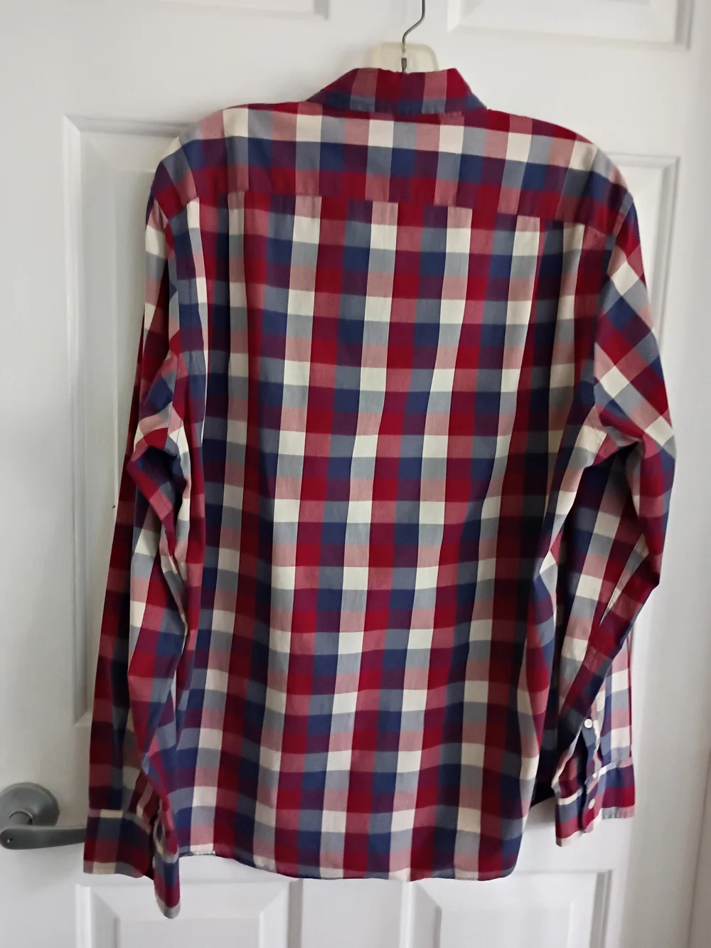J.Crew Men’s Red and Blue Plaid Button-Down Shirt